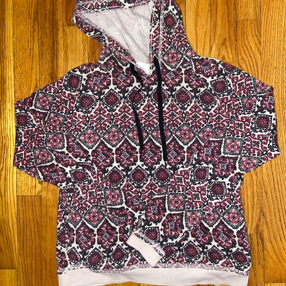 Aèropostale Long Sleeve Boho Pullover Drawstring Hoodie - Picture 13 of 13